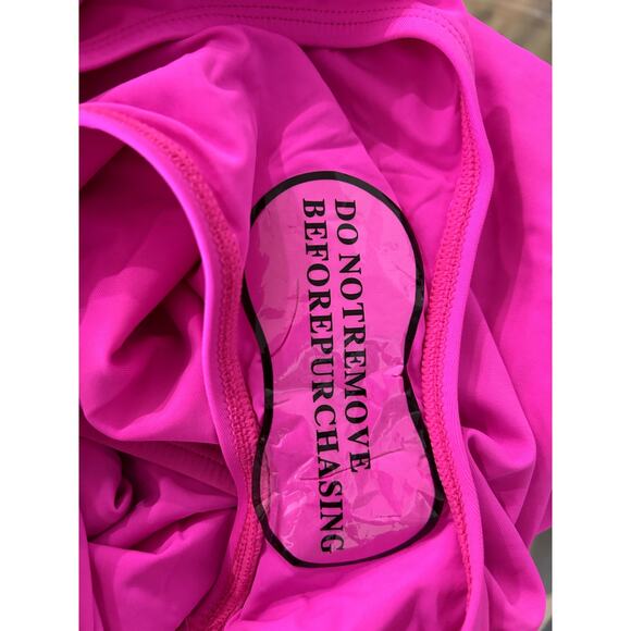 Andie Swim The Full Coverage Tulum One Piece in Fuschia Pink 2XL - Picture 5 of 7